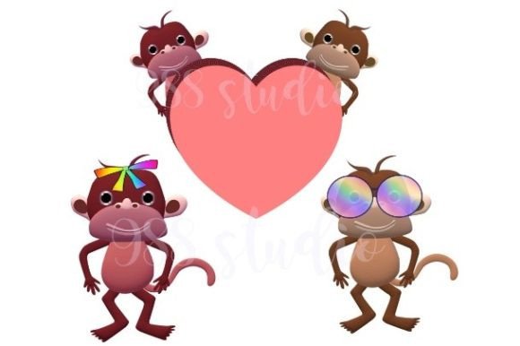 Download 3D Monkey Funny Animal Png Cute Monkeys - Premium Bundle