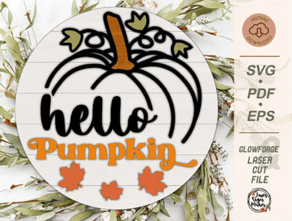 Download Hello Pumpkin Sign SVG, Hello Fall SVG - Hello fall Collection