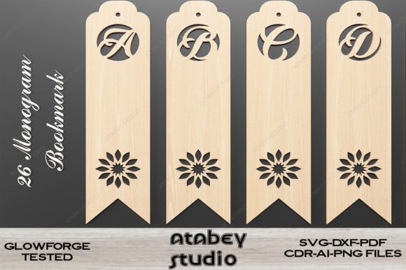 Download Alphabet Bookmark Laser Cut SVG Files - Premium Resources