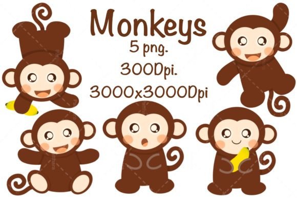 Download Monkeys Clipart Set - Premium Resources