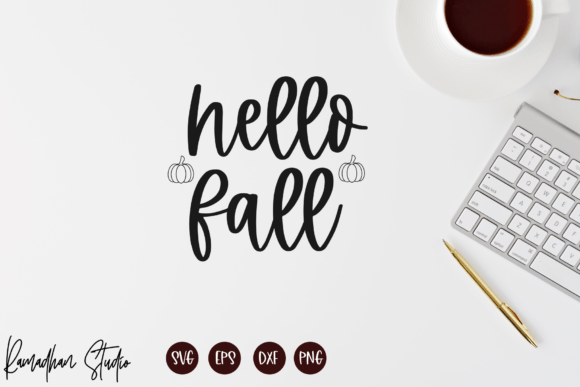 Download Hello Fall Svg, Auntum Svg, Svg Cut File - Hello fall Collection