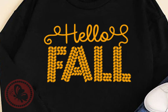 Download Hello Fall Yarn Clip Art Autumn Decor - Hello fall Collection